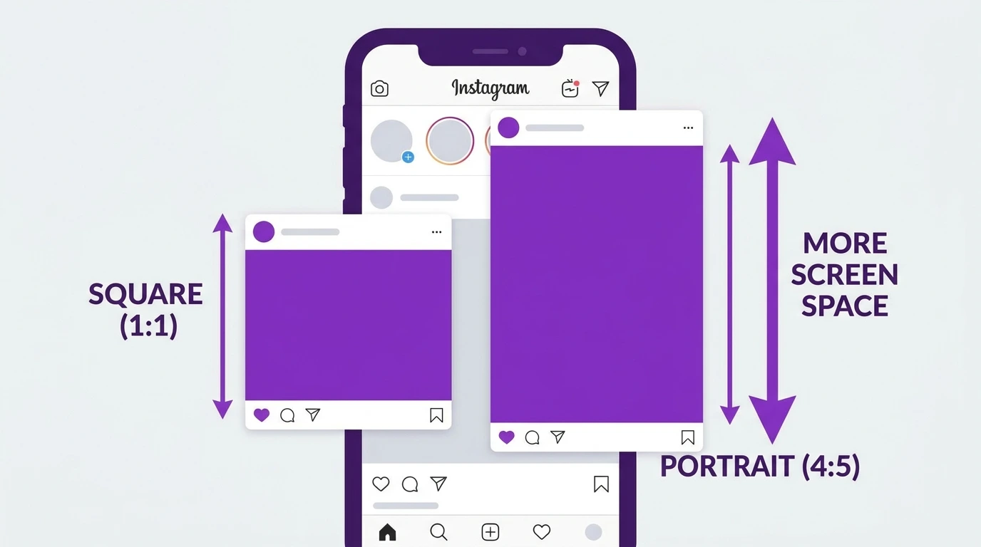 Square vs Portrait Instagram Posts